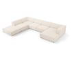 Ъглов диван Cosmopolitan Design Arendal с U-образна форма, светлобежов