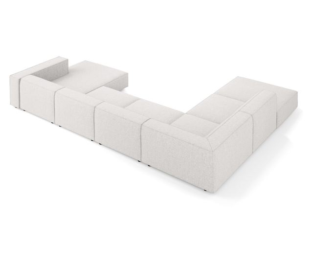 Ъглов диван Cosmopolitan Design Arendal U-образен, светлосив