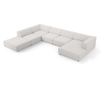 Ъглов диван Cosmopolitan Design Arendal U-образен, светлосив