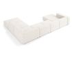 Ъглов диван Cosmopolitan Design Arendal U-образен, цвят слонова кост