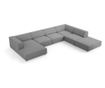 U-образен ъглов диван Cosmopolitan Design, Arendal, тъмно сив