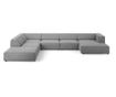 Ъглов диван Cosmopolitan Design Arendal U-форма, тъмно сив