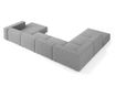 Ъглов диван Cosmopolitan Design Arendal U-форма, тъмно сив