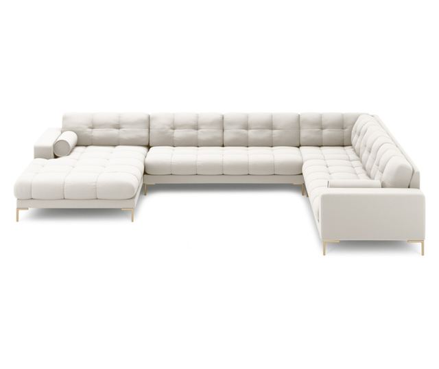 U-образен диван Cosmopolitan Design, Bali, Светло бежов