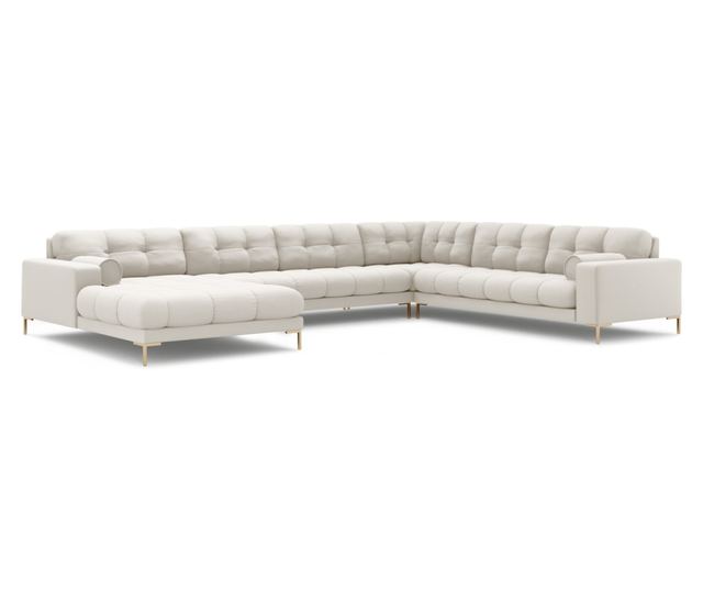 U-образен диван Cosmopolitan Design, Bali, Светло бежов