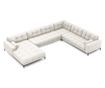 Ъглов диван Cosmopolitan Design Bali Light Beige с U-образна форма