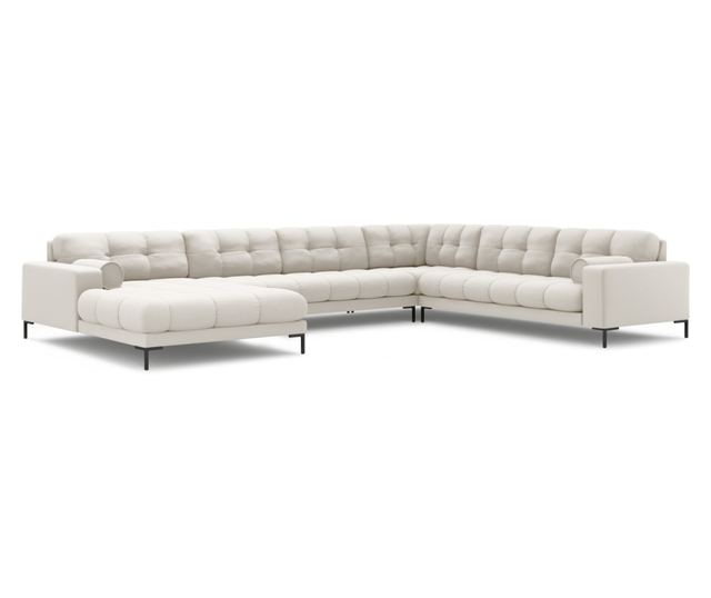 Ъглов диван Cosmopolitan Design Bali Light Beige с U-образна форма