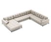 Ъглов диван Cosmopolitan Design Bali Beige с U-образна форма