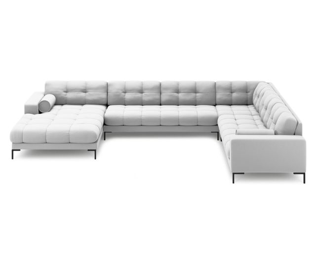 U-образен диван Cosmopolitan Design, Bali, светлосив