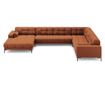 Ъглов диван с U-образна форма Cosmopolitan Design, Bali, цвят керемида