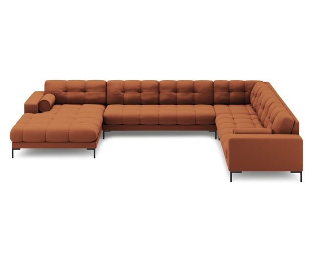 Ъглов диван с U-образна форма Cosmopolitan Design, Bali, цвят керемида