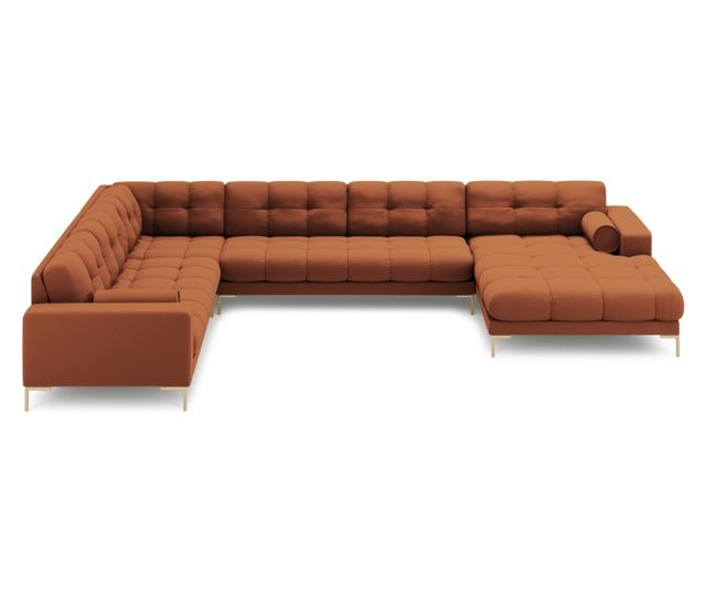 Ъглов диван Cosmopolitan Design Bali U-Shape, цвят керемида