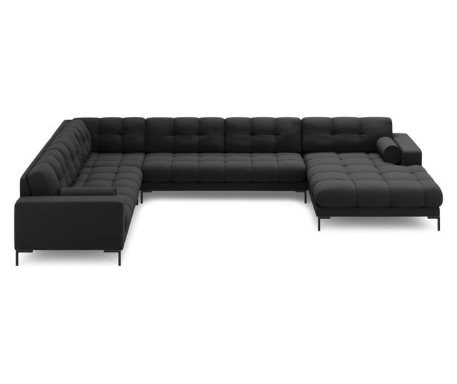 Ъглов диван Cosmopolitan Design Bali U-Shape, тъмно сив