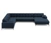 Ъглов диван Cosmopolitan Design Bali U-форма, син