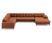 Ъглов диван Cosmopolitan Design с U-образна форма, Bali, цвят керемида