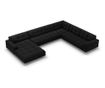Ъглов диван Cosmopolitan Design Bali Black U-Shape