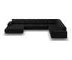 Ъглов диван Cosmopolitan Design Bali Black U-Shape