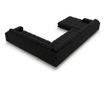 Ъглов диван Cosmopolitan Design Bali Black U-Shape