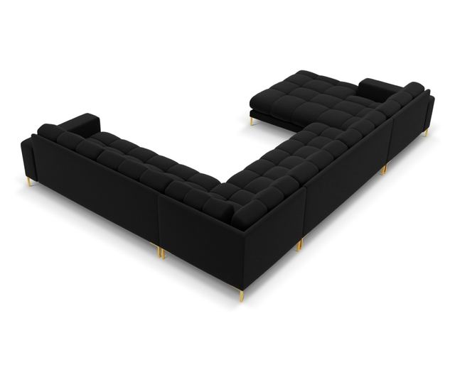 Ъглов диван Cosmopolitan Design Bali Black U-Shape