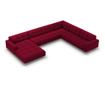Ъглов диван Cosmopolitan Design Bali с U-образна форма, червен