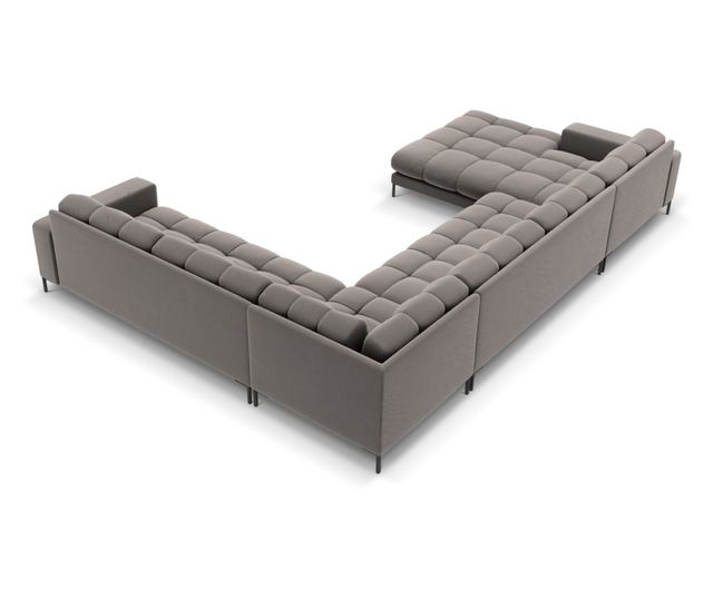 Ъглов диван Cosmopolitan Design Bali U-образен, светлосив