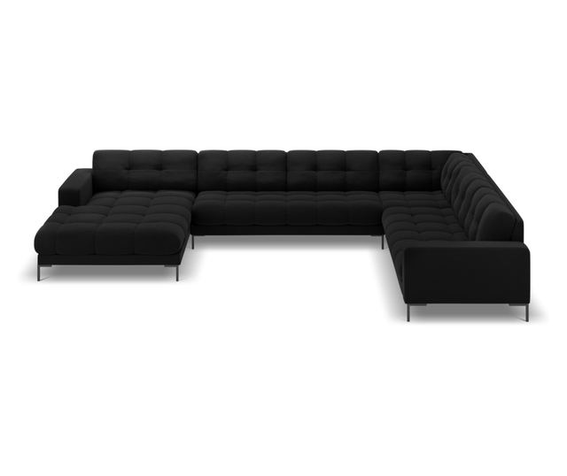 U-образен ъглов диван Cosmopolitan Design, Bali, черен