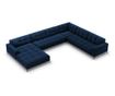 Ъглов диван Cosmopolitan Design Bali U-Shape, кралско синьо