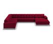 Ъглов диван Cosmopolitan Design Bali U-форма, червен