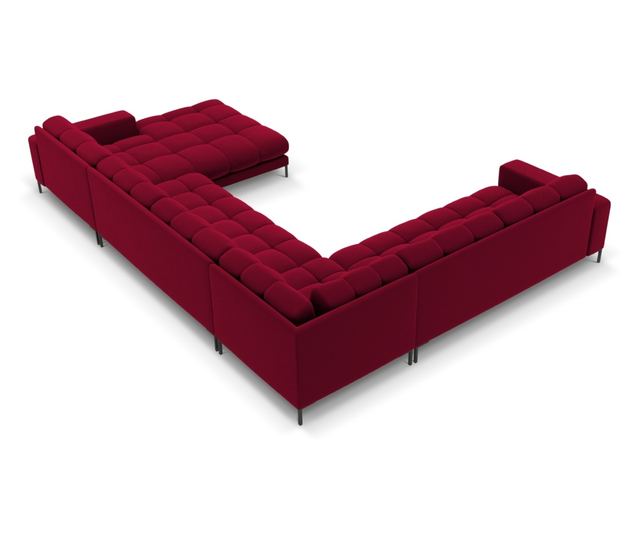 Ъглов диван Cosmopolitan Design Bali U-форма, червен