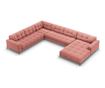 Cosmopolitan Design Bali U-образен секционен диван, розов