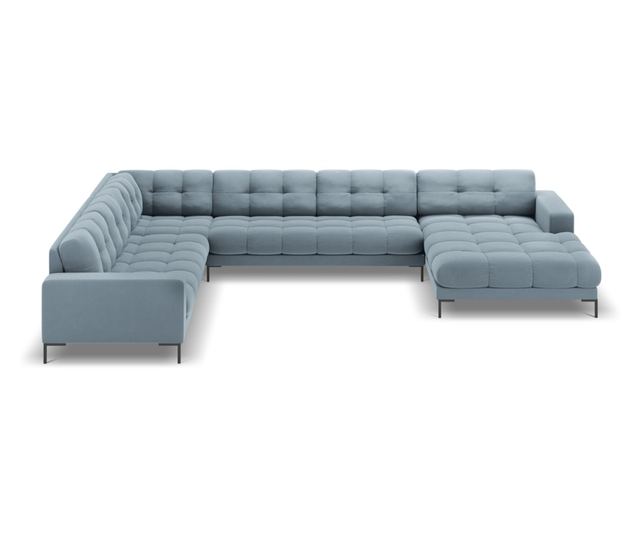 U-образен диван Cosmopolitan Design, Bali, светлосин