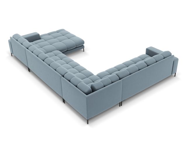 U-образен диван Cosmopolitan Design, Bali, светлосин