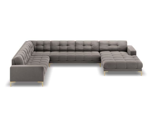 U-образен диван Cosmopolitan Design, Bali, светлосив