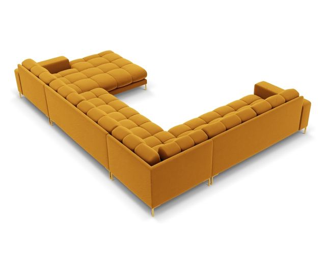 Ъглов диван Cosmopolitan Design Bali U-образен, жълт