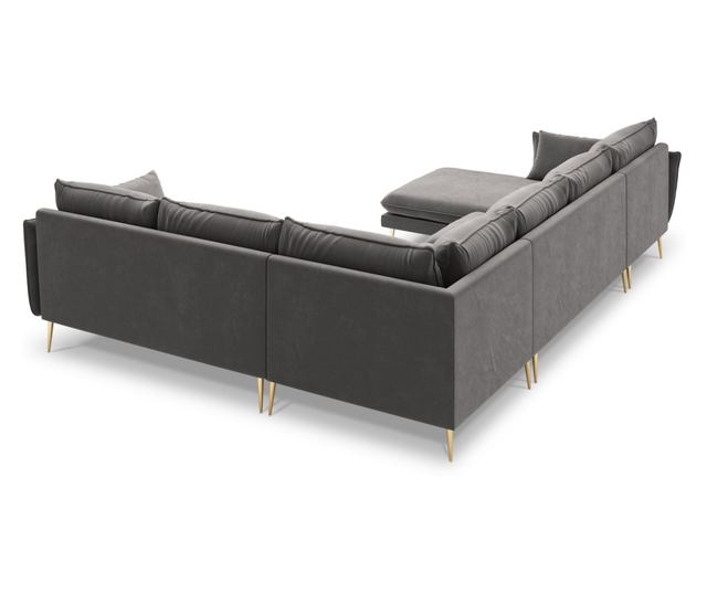 Ъглов диван Milo Casa Elio U-образен, Светлосив