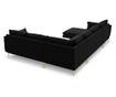 Milo Casa Elio U-образен секционен диван, черен