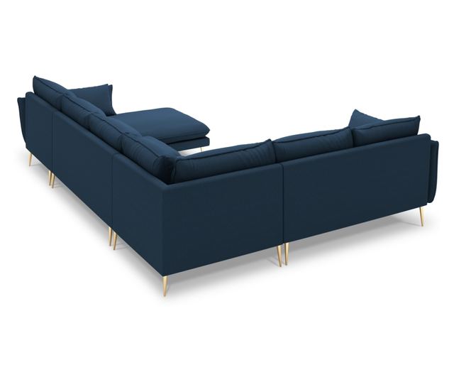 Ъглов диван с U-образна форма Milo Casa Elio, син