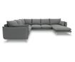 Ъглов диван с U-образна форма Milo Casa Elio, сив