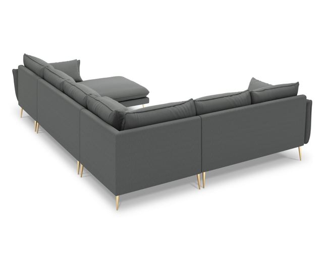 Ъглов диван с U-образна форма Milo Casa Elio, сив