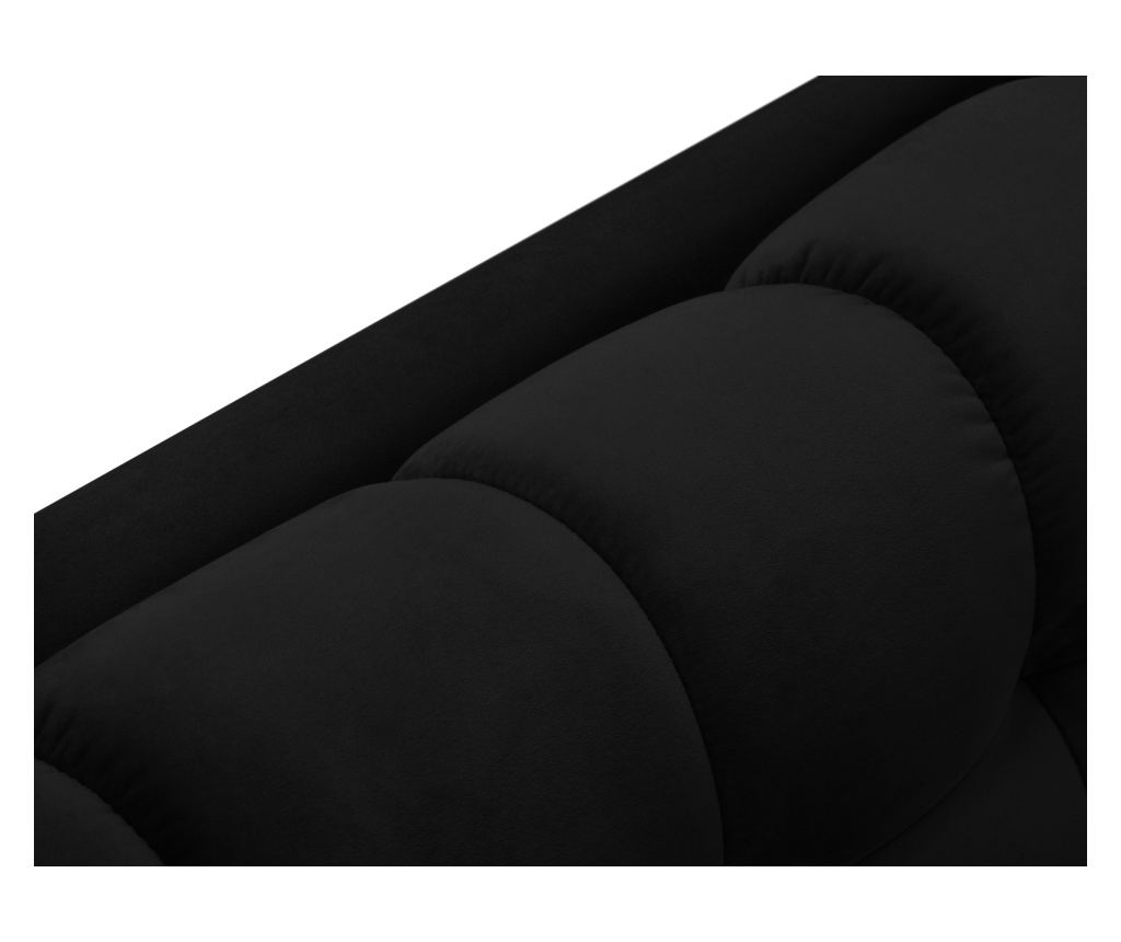 Sarokkanapé Cosmopolitan Design 620658, Bali, Fekete, 75x185x293 cm - 6