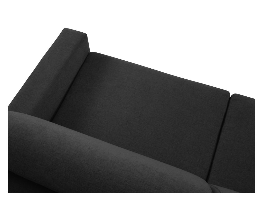 Sarokkanapé ágyfunkcióval Windsor & Co 860410, Portia, fekete - 7