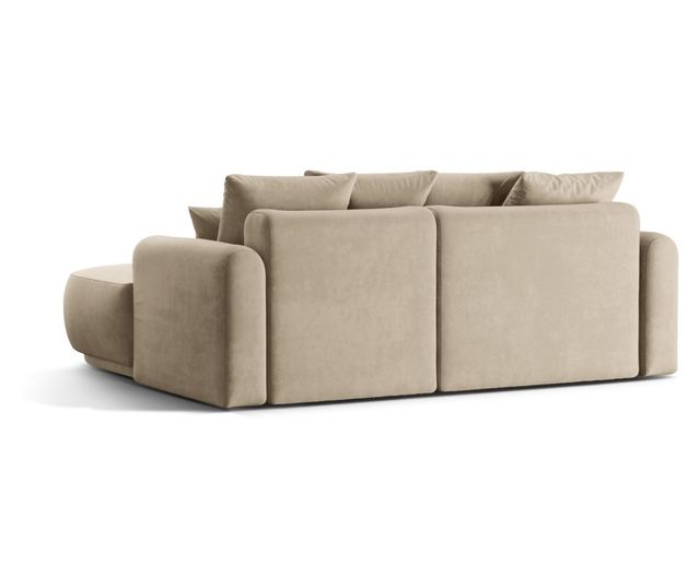 Mazzini Maria Modular Corner Sofa Bed, Light Beige