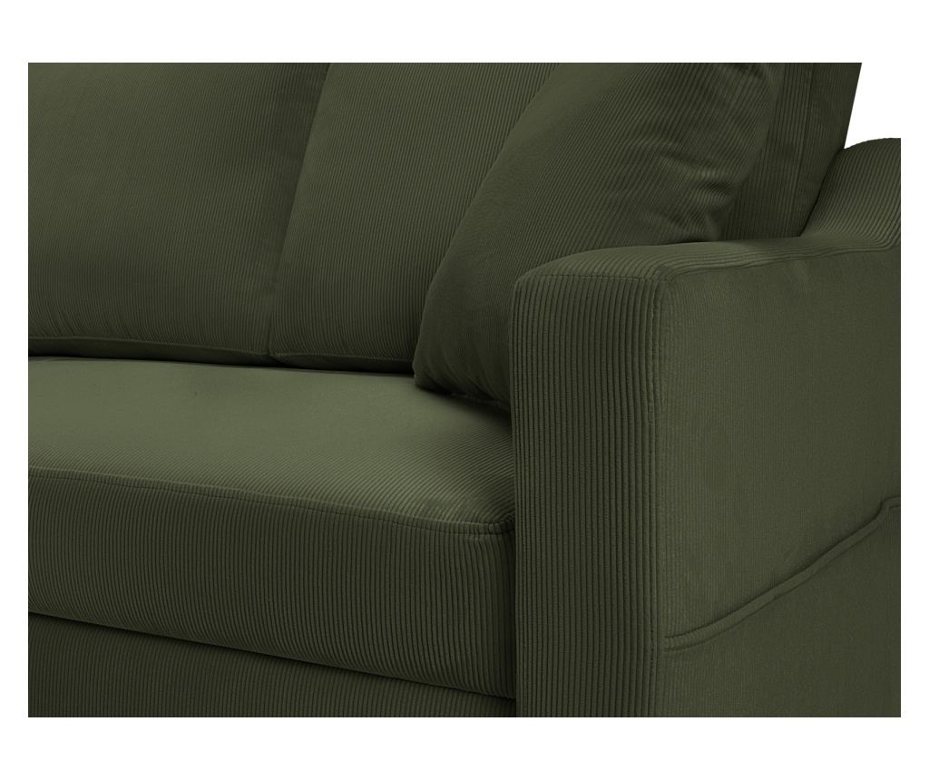 Sarokülőgarnitúra Mazzini 840981, rózsaszín, sötétzöld - 9