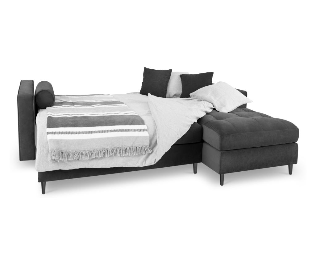 Milo Casa Sleeper Sectional kanapé, Santo, sötétszürke - 3