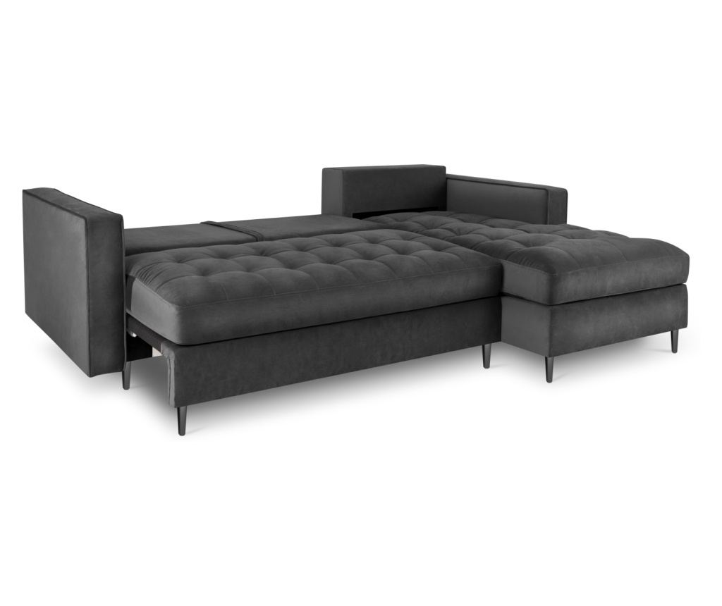 Milo Casa Sleeper Sectional kanapé, Santo, sötétszürke - 6
