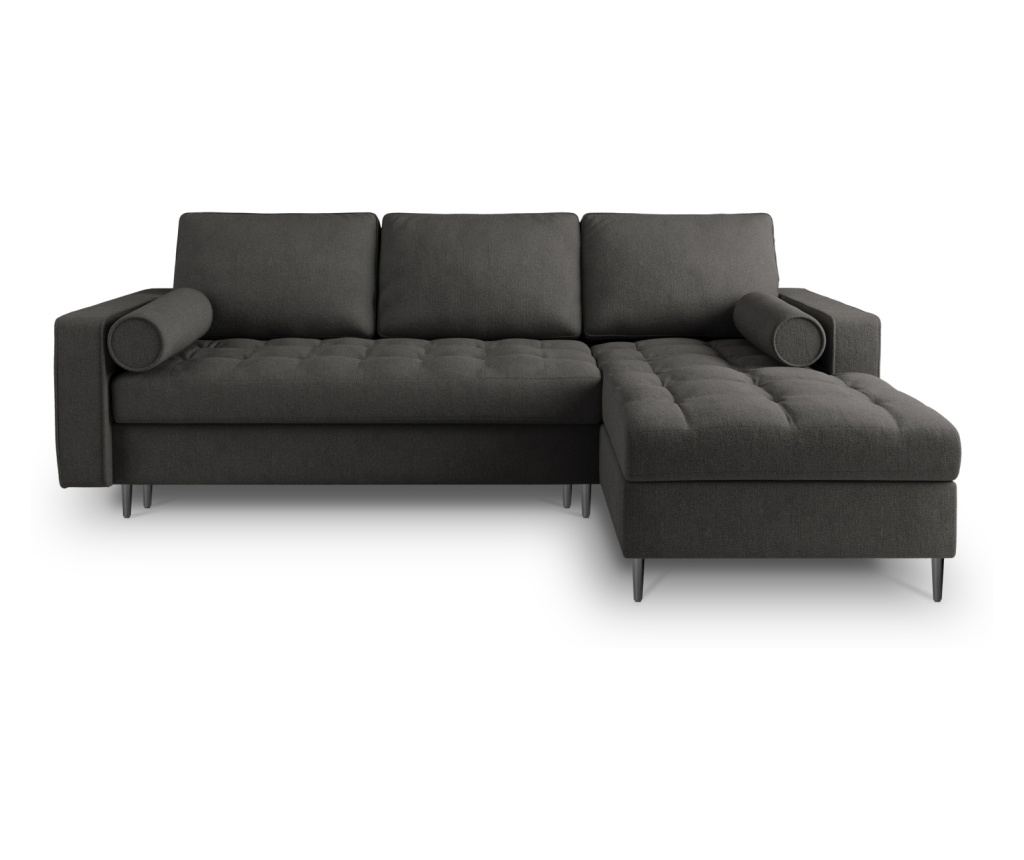 Milo Casa 896743 sarok ülőgarnitúra, Santo, sötétszürke - 3