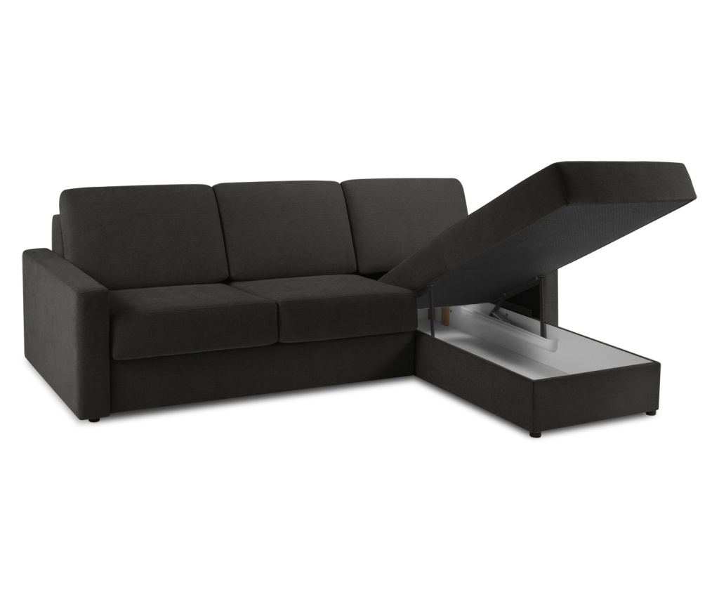 Sarokülőgarnitúra Windsor & Co 860410, Portia, fekete - 6