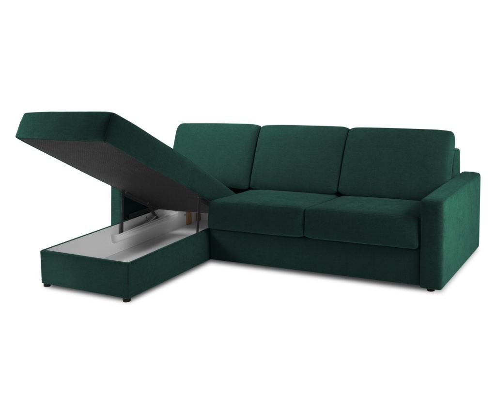 Sarokülőgarnitúra Windsor & Co 860410, Portia, sötétzöld - 6