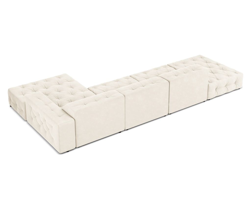 Sarokkanapé Milo Casa 896659, Aldo, világosbézs, 70x166x341 cm - 5