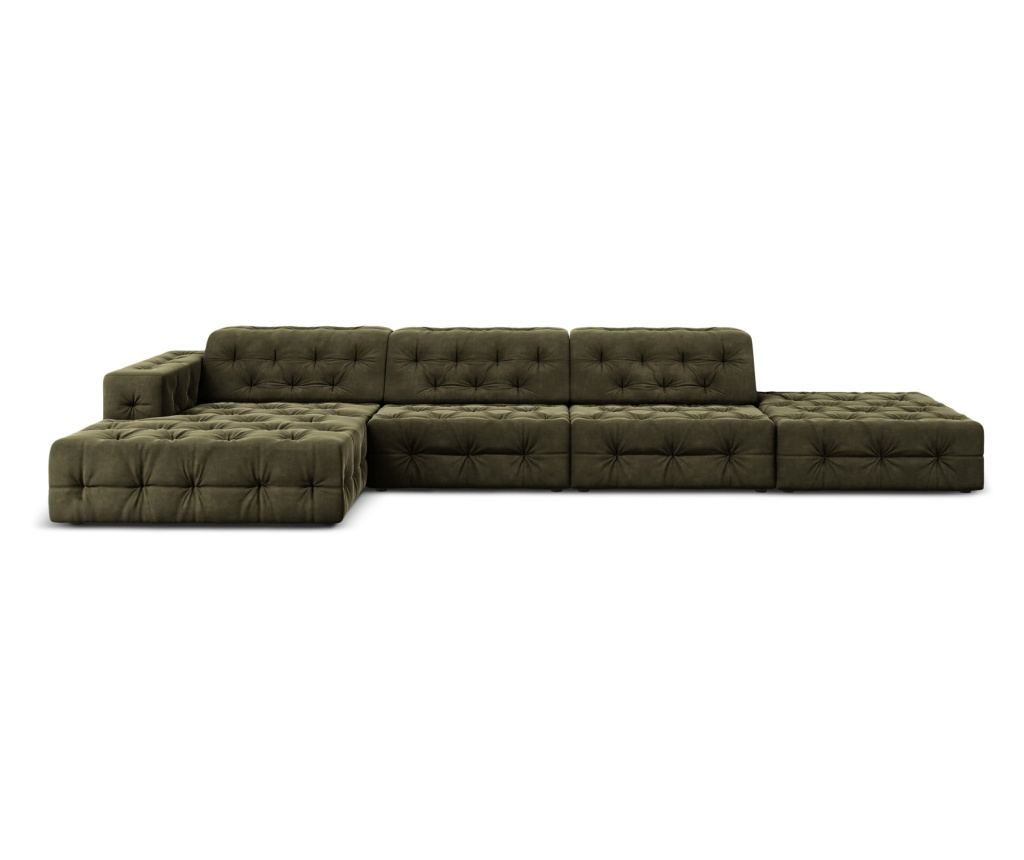 Sarokkanapé Milo Casa 896659, Aldo, Zöld, 70x166x341 cm - 2